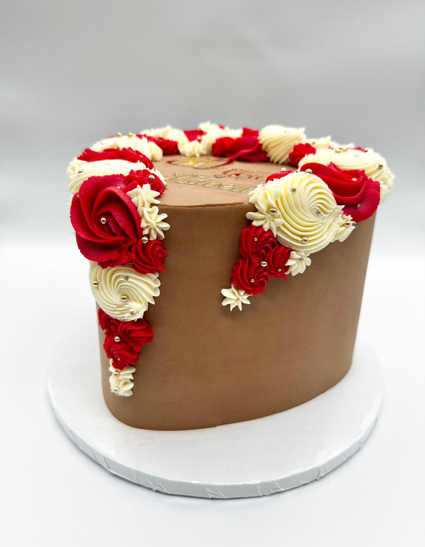 Forever Loved Heart Cake