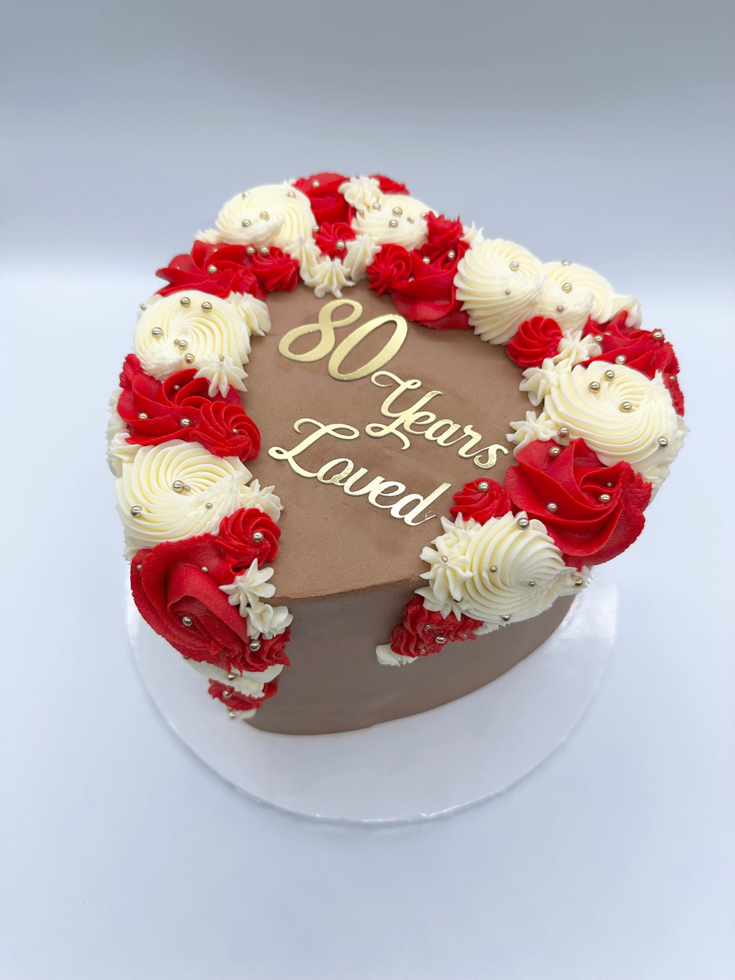 Forever Loved Heart Cake