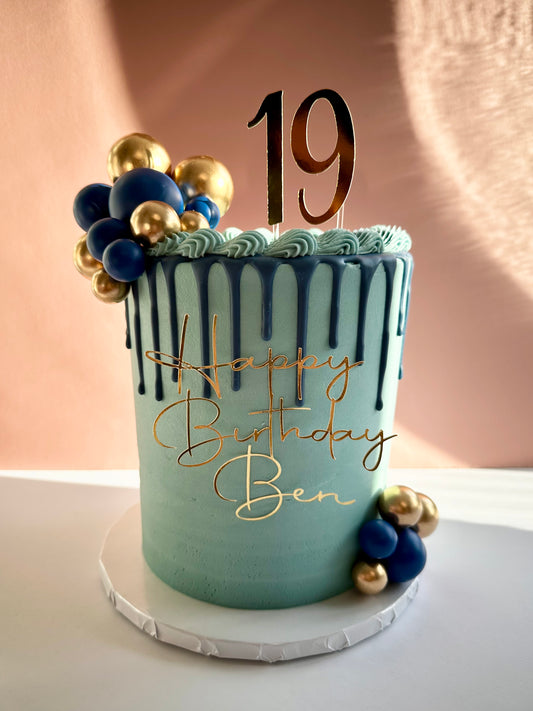 Luxury Drip Birthday Cake