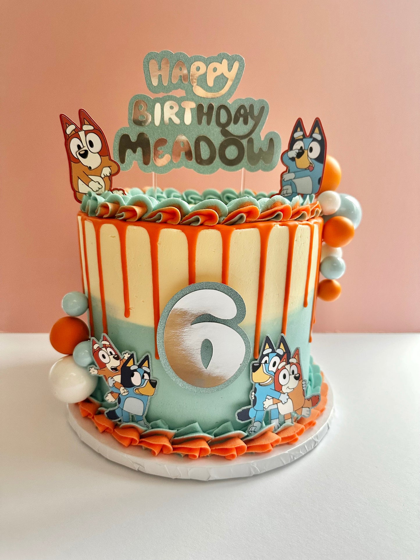 Bluey Birthday Cake
