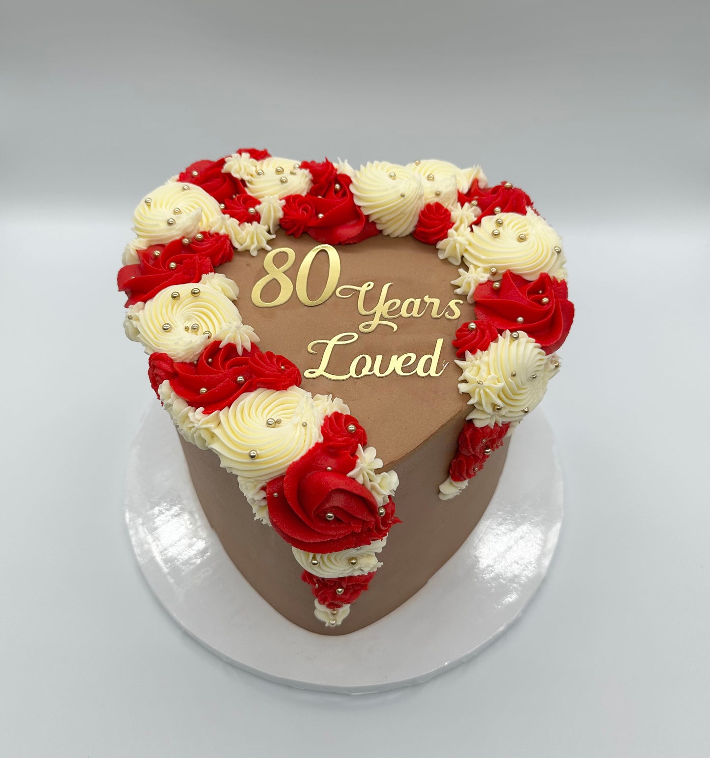Forever Loved Heart Cake